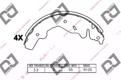 Комлект тормозных накладок DJ PARTS BS1155